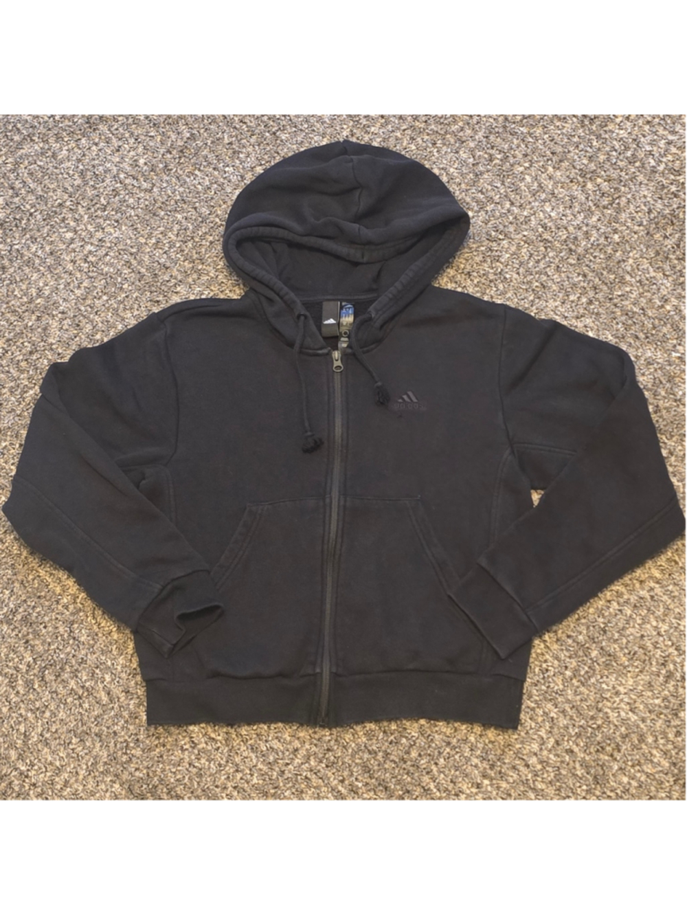 Women's Adidas ALL SZN Full Zip Hoodie Black Size S